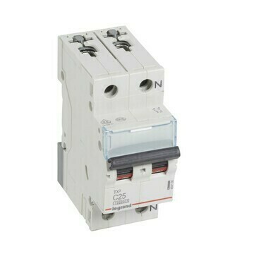 Jistič dvoupolový LEGRAND 404190 TX3 1+N C25 10000A
