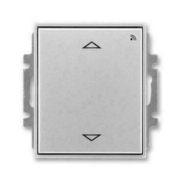 Spínač žaluziový ABB Time 3299E-A33108 08, titanová, s krátkocest.ovlad., s RF přijímačem, 868 MHz