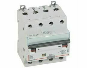 Chránič kombinovaný LEGRAND 411359 DX3 KOMB. 4P B16 300MA AC 6KA