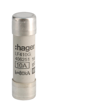 HAG LF410G Pojistka válcová, velikost 14x51, 10A gG, 690V AC