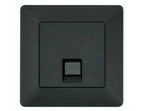 Zásuvka datová 1xRJ45 cat.6 UTP LEG 756342 Valena Life černá