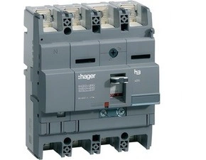 HAG HNT251DR Kompaktní jistič h3+ P250 TM 40 kA, 4-pólový, In 250 A