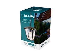 Fasádní a zahradní LED svítidlo LED-POL podwieszana Wena E27