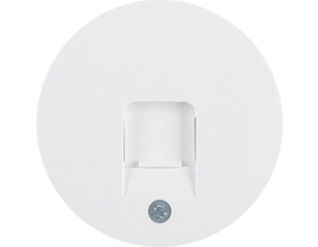 HAG 11702089 Centrální díl s clonkou proti prach, Berker R.1/R.3, bílá, lesk