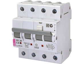 Chránič kombinovaný ETI 002174926 Proud. chránič s nadpr. ochran. KZS-4M 3p+N A C25/0.03