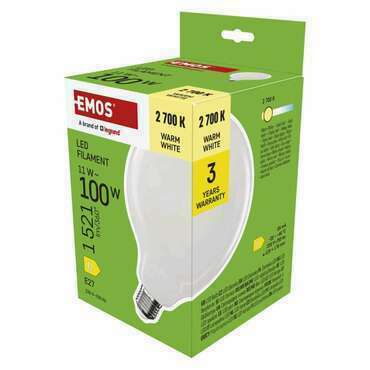 EMOS ZF2D62 LED FLM G125 GLOBE 11W(100W) 1521lm E27 WW