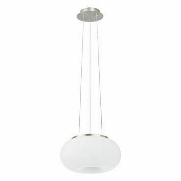 Svítidlo závěsné EGLO HL 2 DM280 OPAL-MATT NICKEL-M.OPTICA