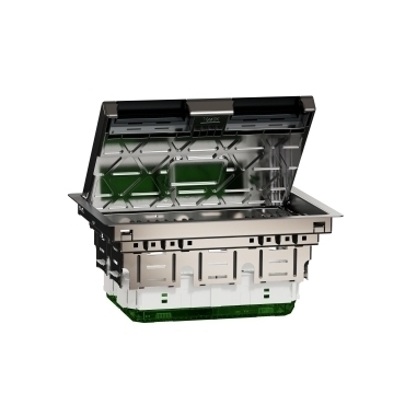 SCHN INS52125 Unica System+ - Podlahová krabice L kovová 8 modulů 45x45