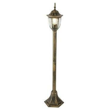 Venkovní sloupkové svítidlo Milano antická zlatá E27 1×60W RABALUX 8375