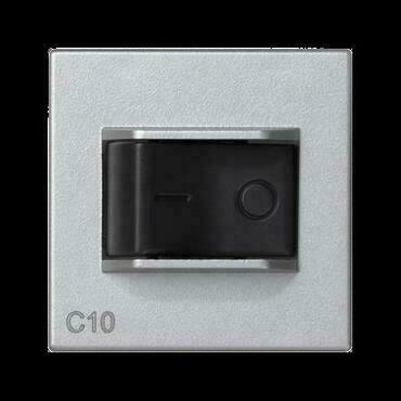 Jistič SIMON K106A/8, charakteristika C, 10 A / 250 V, 45 x 45 mm, hliníková