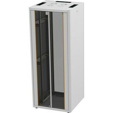 Rozvaděč stojanový WIREX 42U8080SDD, 19", 42U, 800x800 mm, skleněné dvoukřídlé dveře