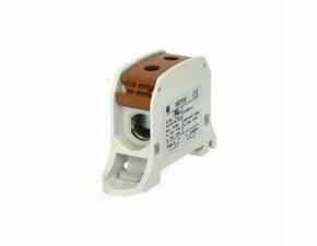 EL 1006013 Svorka univerzální RKA 50 LB, 150A, 1pól., AL/CU, hnědá, na DIN/na panel (bal.9)