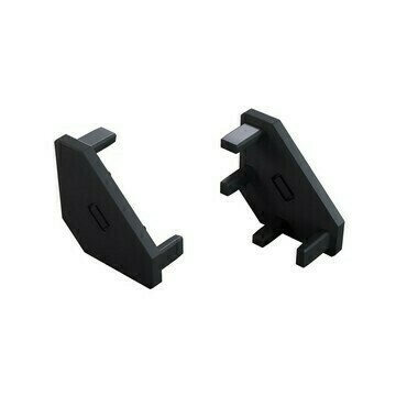 Koncovka profilu GREENLUX EC-PROFIL AJAR 2IN1 BLACK  (12-1502-01)