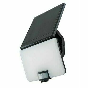 LED svítidlo nástěnné GREENLUX PERPET SOLAR PIR 12W NW, senzor, černá