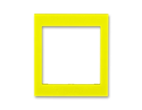Kryt rámečku ABB Levit 3901H-A00355 64, žlutá, s otvorem 55x55, střední