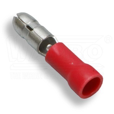 wpr8881 KOK-PI-1.5-4 lisovací kolík kruhový poloizolovaný PVC, 0,5 - 1,5 mm2, o 4 mm, červená