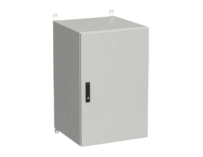 Rozvaděč nástěnný SOLARIX LC-20-21U-66-22-G, 19", 21U, 600x600 mm, plechové dveře, zámek, venkovní