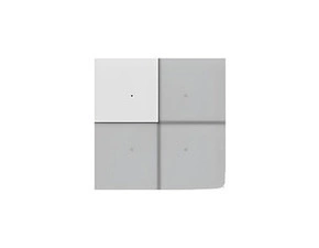 Kryt SIMON 55 TKE4x/114, pro elektronické spínače a ovladače, 1/4násobný, světle šedá matná