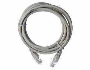 Patch kabel EMOS S9123, CAT5E, UTP, PVC, 2m, šedý