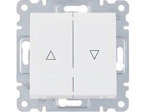 HAG WL0310 Vypínač žaluziový 1-pól.- bílá, Lumina