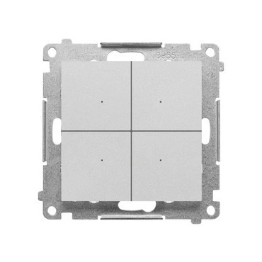 Ovladač tlačítkový SIMON TEK1W.01/143, pro ovl. GO, Control, Wi-Fi, hliníková mat