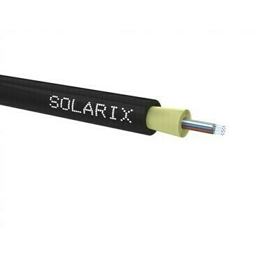 Kabel optický SOLARIX SXKO-DROP-12-OS-LSOH-BOX, 12vl, Singlemode, 9/125, OS, 3,8mm, LSOH, Eca, 500m