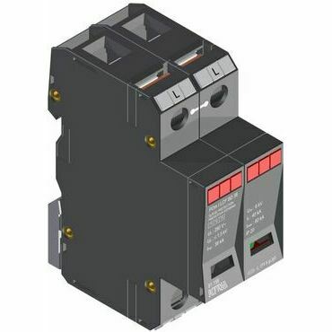 SEZ POm I LCF BD 38 Přepěťová ochrana POm I LCF BD 38 kA 280 V/38 kA, modulární, monoblok, B+C+D