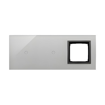 Kryt dotyk. ovl. SIMON 54 TOUCH 54 Touch DSTR3110/72, 2 ovl.,bouřková/černá mat metal.