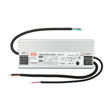 LED driver napěťový MEAN WELL HLG-320H-24B, 320 W, DC 24V/13,34A, IP67, kovové provedení, 1-10V a