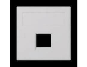 Kryt dat. zás. SIMON 50000185-030, Simon 500, na 1 zás., plochý, bez cl., 50x50 mm, bílá