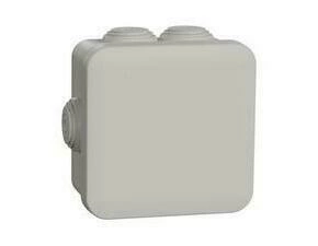 SCHN ENN05204 Mureva - instalační krabice IP55 se svorkovnicí 80 x 80 x 45, RAL 3000, průchodky