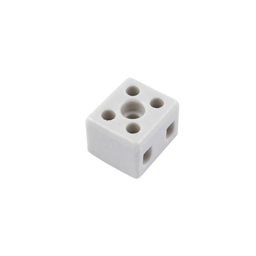 EL 1002550 Svorkovnice keramická AK 2/6 BI (2-402-2), 2pól., 2x6mm2, 24A, T350, porcelánová (bílá) (