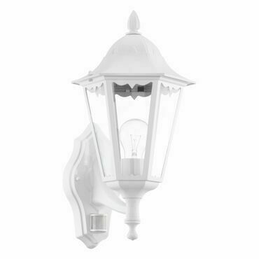 Svítidlo venkovní EGLO AL-WL AUFWÄRTS M.SENSOR WEISS NAVEDO, nástěnné