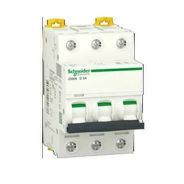 SCHN A9F75303 Jistič Acti9 iC60N 3P 3A D export RP 0,37kč/ks