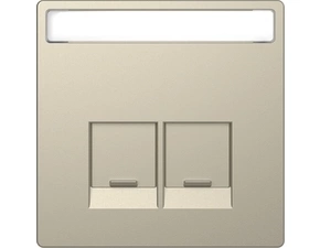 SCHN MTN4574-6033 Centrální deska, Merten D-Life, pro datovou zásuvku 2xRJ45 Actassi s popisovým pol