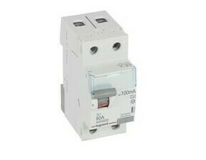 Chránič dvoupolový LEGRAND 411567 TX3 CHRÁN. 2P 80A 100MA A