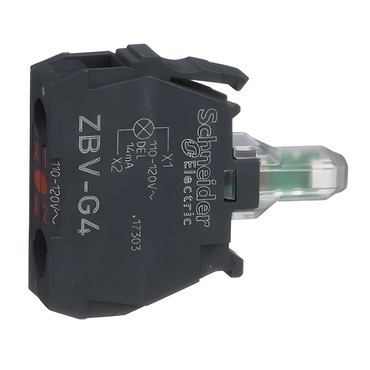SCHN ZBVG4 Objímka LED, 110...120V, rudá