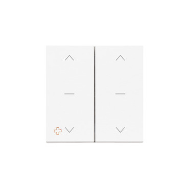 Kryt SIMON TKZW2/AB111, s piktogramem 2 násobný pro přístroje SZW2M, SZP2M, bílá antibakteriální