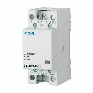 Stykač instalační EATON 248846 Z-SCH230/25-31 Instalační stykač, 230V~, 25A, 3zap. 1vyp. kont.