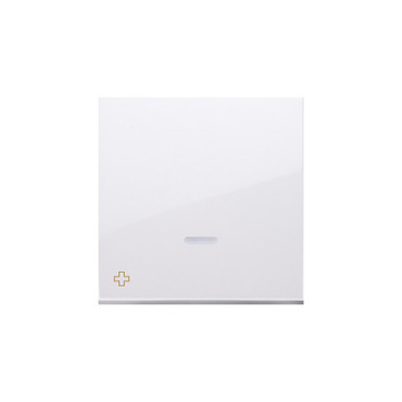 Kryt 1násobný SIMON DKW1L/AB11, bílá antibakteriální