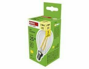 EMOS ZF1D02 LED FLM MINI GL 1,8W(25W) 250lm E14 WW