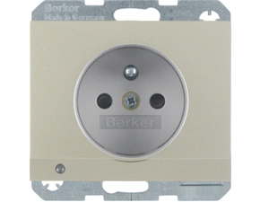 HAG 6765107004 Zásuvka se zemnicím kolíkem a LED orientační kontrolkou, 16 A, 250 V ~, šroubovací sv