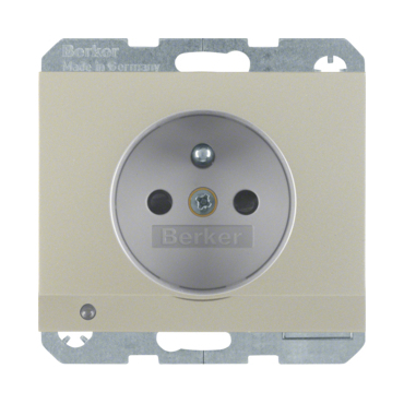 HAG 6765107004 Zásuvka se zemnicím kolíkem a LED orientační kontrolkou, 16 A, 250 V ~, šroubovací sv