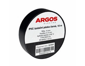 ARGOS PVC izolační páska černá, 10 m