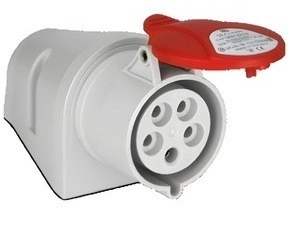 Nástěnná zásuvka 400V SEZ IZN 3253 400 V, IP 44, 32 A, 5-pól