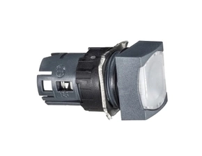 SCHN ZB6CW1 Ovládací hlavice stiskací prosvětlená, lícující s návrat. - bílá