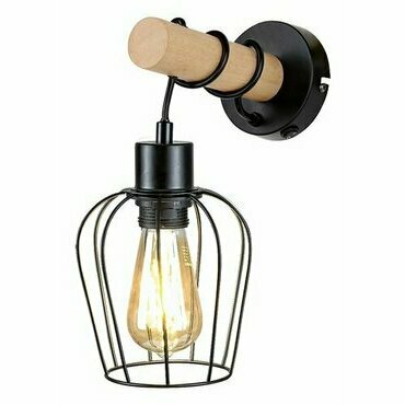 Svítidlo nástěnné RABALUX 5244 FABIAN matná černá E27 1x MAX 40W