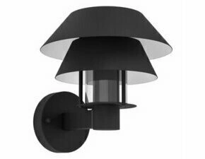 Svítidlo venkovní EGLO AL-WL 1 E27 SCHWARZ KLAR CHIAPPERA, nástěnné