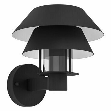Svítidlo venkovní EGLO AL-WL 1 E27 SCHWARZ KLAR CHIAPPERA, nástěnné