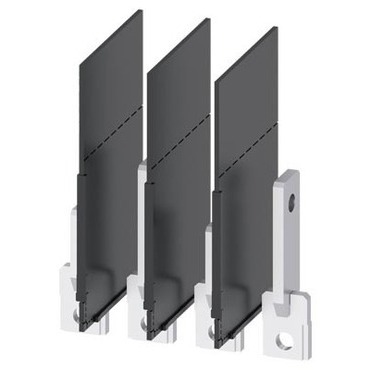 Připojovací sada 3VA9154-0QD00 3VA9154-0QD00, přední přívody - vertikální, Cu/Al pasy / kabelová